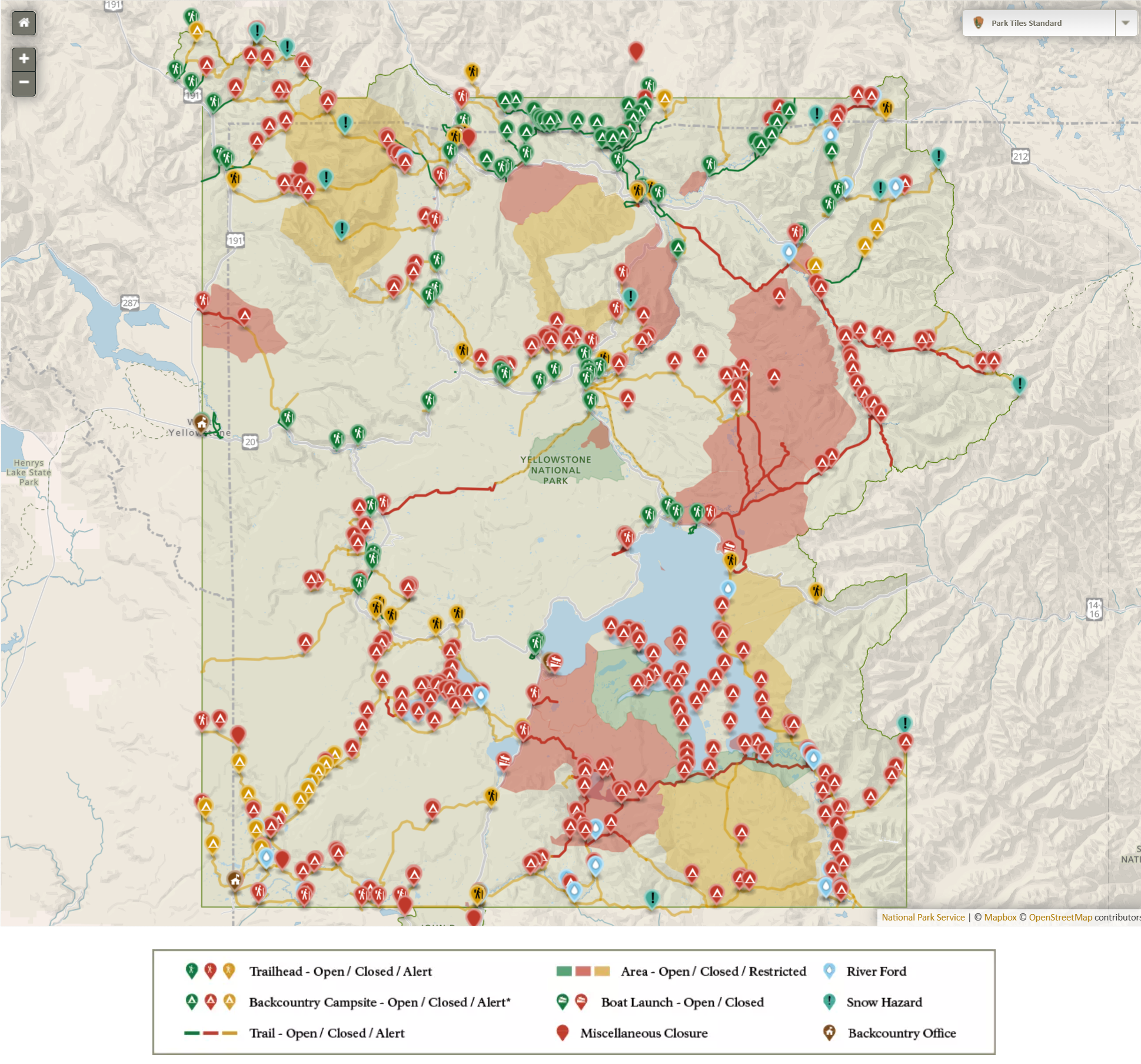 YELL – Backcountry Conditions Map